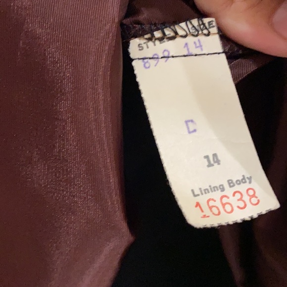 Vintage Union Made Black Fur Coat, size 14 - Picture 9 of 14